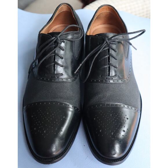 Flag LTD Hamilton Leather Canvas Cap Toe Dress Shoe Burnished Black Men 9 Brazil main image 5